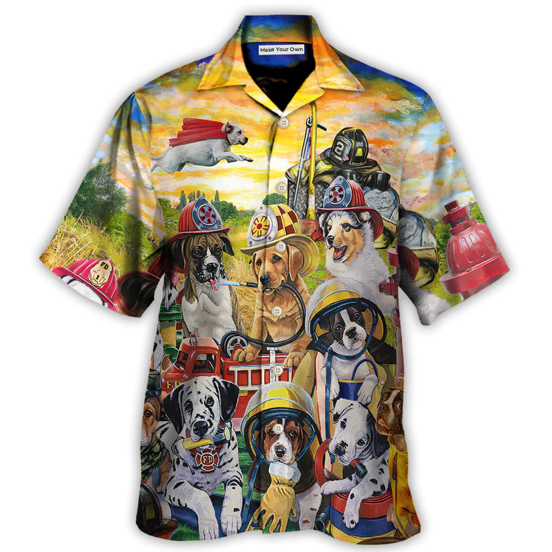 Dog Rescue Hero Helpers Rescued Favorite Breed Hawaiian Shirt All Over Print Detail For Warm Weather Events