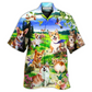 Corgi Hawaiian Shirt Artwork Detail For Resort Trips And Outdoor Activities
