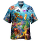 Ocean Marine Fun Hawaiian Shirt Design View For Casual Summer Styling
