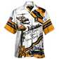 Yellow Veteran US Army Gave Proud Hawaiian Shirt For Poolside Relaxation And Sunny Getaways