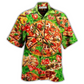 Food Delicious Pizza First Bite Hawaiian Shirt Design Detail For Beach Days And Holiday Travel