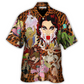 Drag Queen Hawaiian Shirt Fabric Pattern Detail For Outdoor Gatherings