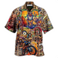 Tiki Aloha Day Hawaiian Shirt Design View For Casual Summer Styling