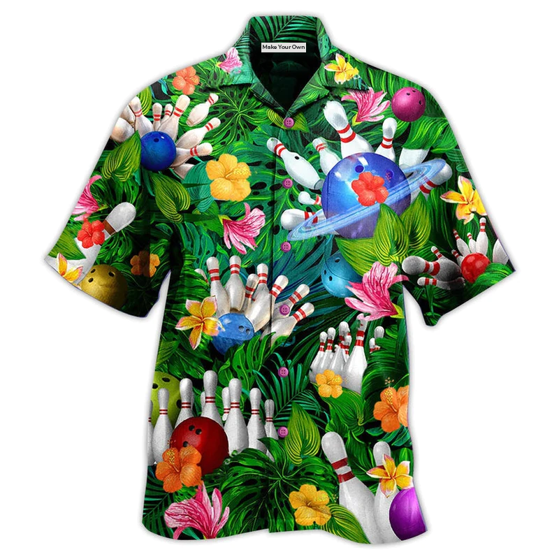 Bowling Happens Hawaiian Shirt Artwork View For Weekend Travel And Beach Style