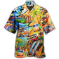 Beach Summer Hippie Peace And Bus Hawaiian Shirt For Coastal Vacations Warm Weather Events And Daily Style