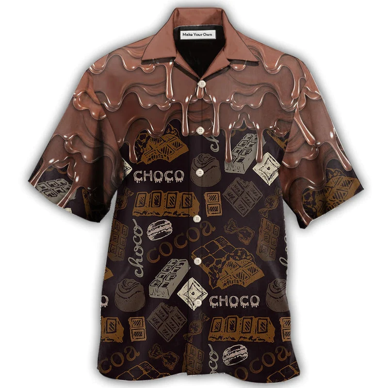 Chocolate Hawaiian Shirt For Coastal Vacations Warm Weather Events And Daily Style