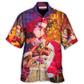 Festive Christmas Story Light Hawaiian Shirt For Vacation Days And Relaxed Coastal Outings