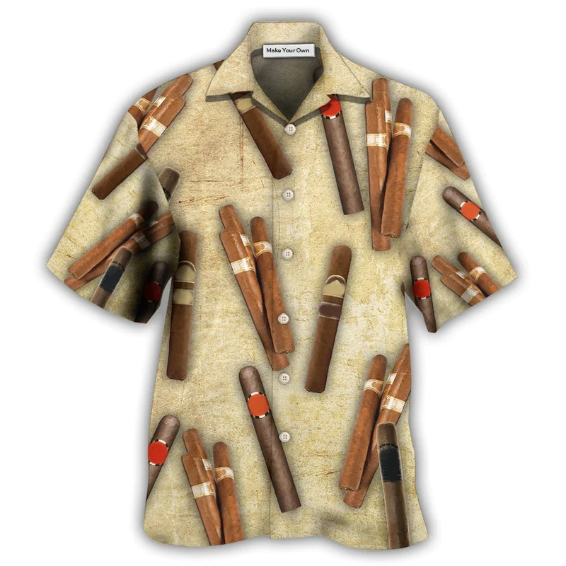 Cigar Hawaiian Shirt For Beach Days Resort Trips And Relaxed Everyday Style