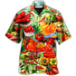 Fruit Chili Bell Pepper Hawaiian Shirt Design Detail For Sunny Adventures And Casual Wear