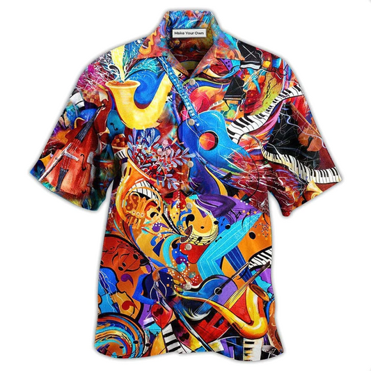 Music Notes Hawaiian Shirt For Warm Weather Adventures Parties And Daily Comfort