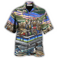 Summer Pontoon Boat Hawaiian Shirt For Resort Getaways Summer Adventures And Casual Gifting
