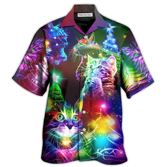 Happy Cat Christmas Everything Hawaiian Shirt For Summer Events And Casual Outdoor Wear