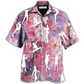Floral Pink Hula Hoop Hawaiian Shirt For Coastal Trips Outdoor Events And Relaxed Summer Wear