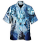 Wolf Fear Bigger Hawaiian Shirt Pattern Detail For Summer Travel
