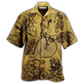 Vintage Bicycle And Skull Hawaiian Shirt For Warm Weather Adventures Parties And Daily Comfort