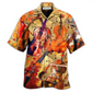 Violin Hawaiian Shirt For Resort Travel Summer Outings And Casual Gatherings