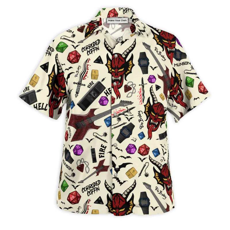 Fantasy Role Dungeon Adventurers Hawaiian Shirt All Over Print Detail For Weekend Trips