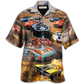 Racing Car Hawaiian Shirt For Tropical Travel Beach Gatherings And Comfortable Wear