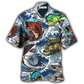 Fishing Hawaiian Shirt For Tropical Parties Vacation Travel And Casual Summer Style