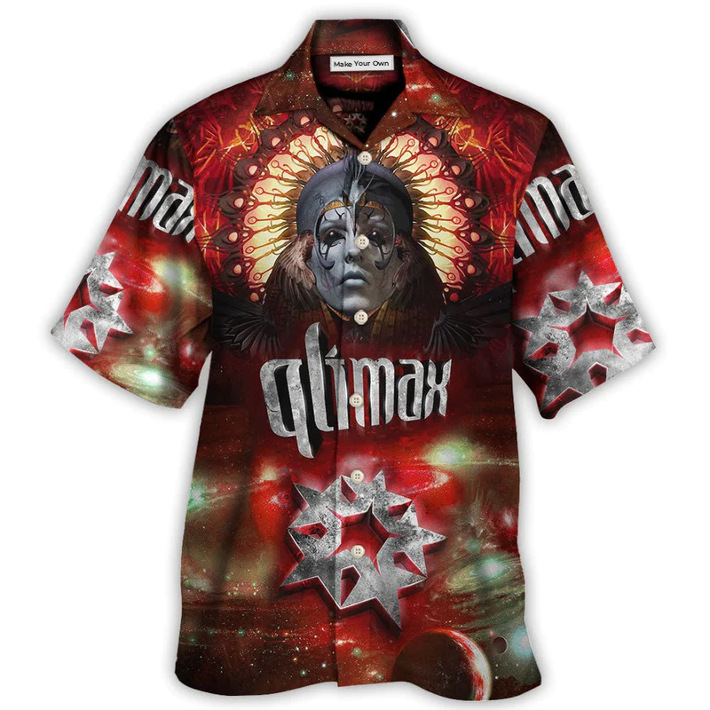 Electronic Music Festival Hawaiian Shirt Button Front Artwork For Beach Days
