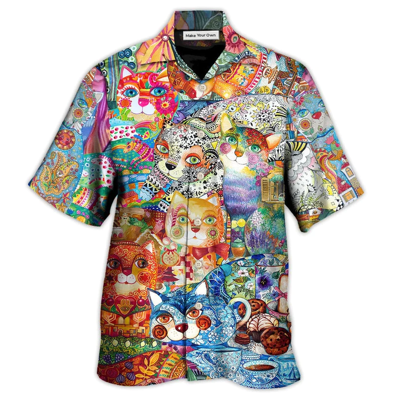 Cat Hawaiian Shirt For Beach Parties And Weekend Getaways