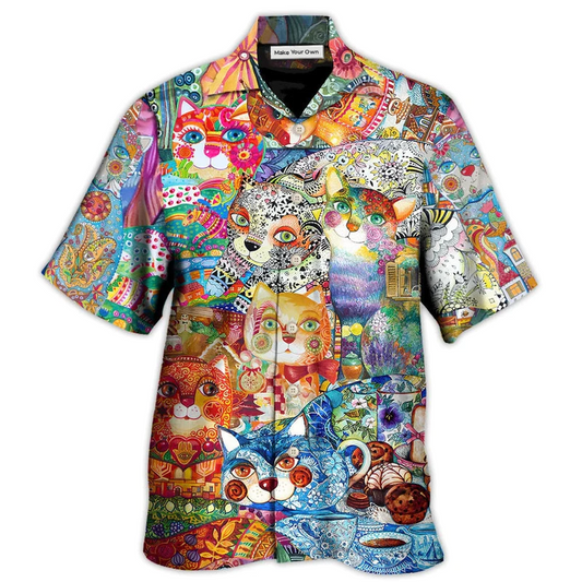 Cat Hawaiian Shirt For Beach Parties And Weekend Getaways