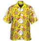 Christmas Santa Snowman Gingerbread Hawaiian Shirt Collar And Front View For Beach Days