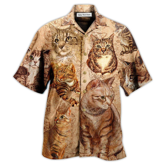 Cat Hawaiian Shirt For Resort Getaways And Comfortable Summer Activities