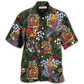 Bicycle Wine Rum Mountain Hawaiian Shirt Pattern View For Relaxed Warm Weather Outfits