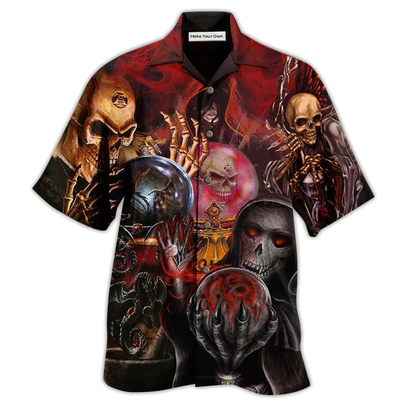 Skull Hawaiian Shirt For Island Trips Summer Gatherings And Comfortable Daily Wear
