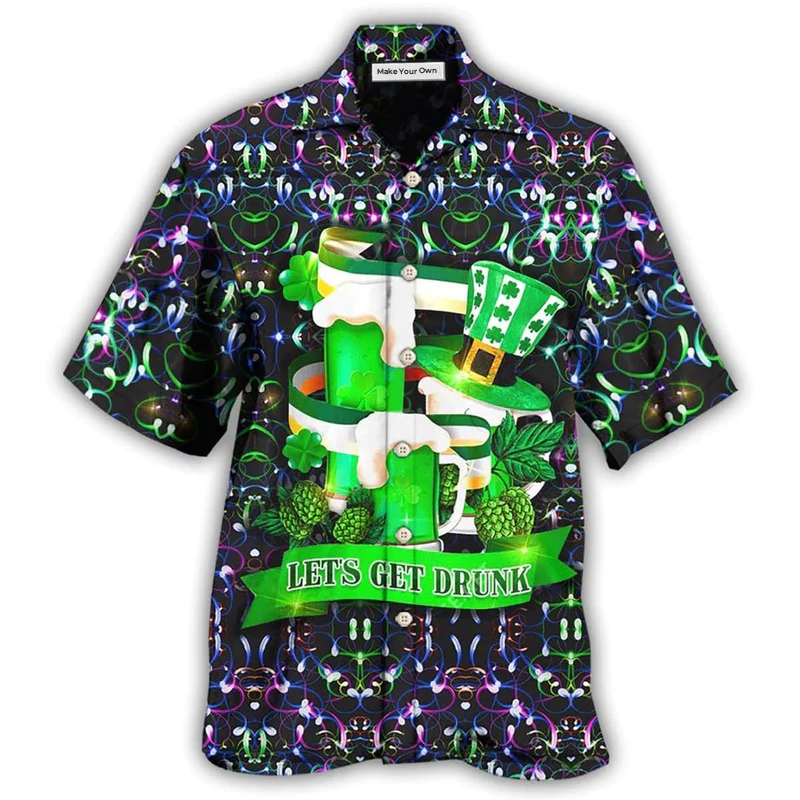Irish Wishing Luck Day Hawaiian Shirt For Resort Getaways And Comfortable Summer Activities