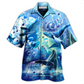 Blue Whale Hawaiian Shirt For Resort Travel Summer Outings And Casual Gatherings