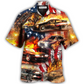 Car Independence Day Fire Hawaiian Shirt Design Detail For Beach Days And Holiday Travel