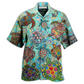 Turtle Swimming Ocean Hawaiian Shirt Design Detail For Beach Days And Holiday Travel