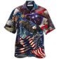 Eagle American Victory Hawaiian Shirt Design Detail For Sunny Adventures And Casual Wear
