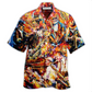 Saxophone Music Hawaiian Shirt Design View For Casual Summer Styling