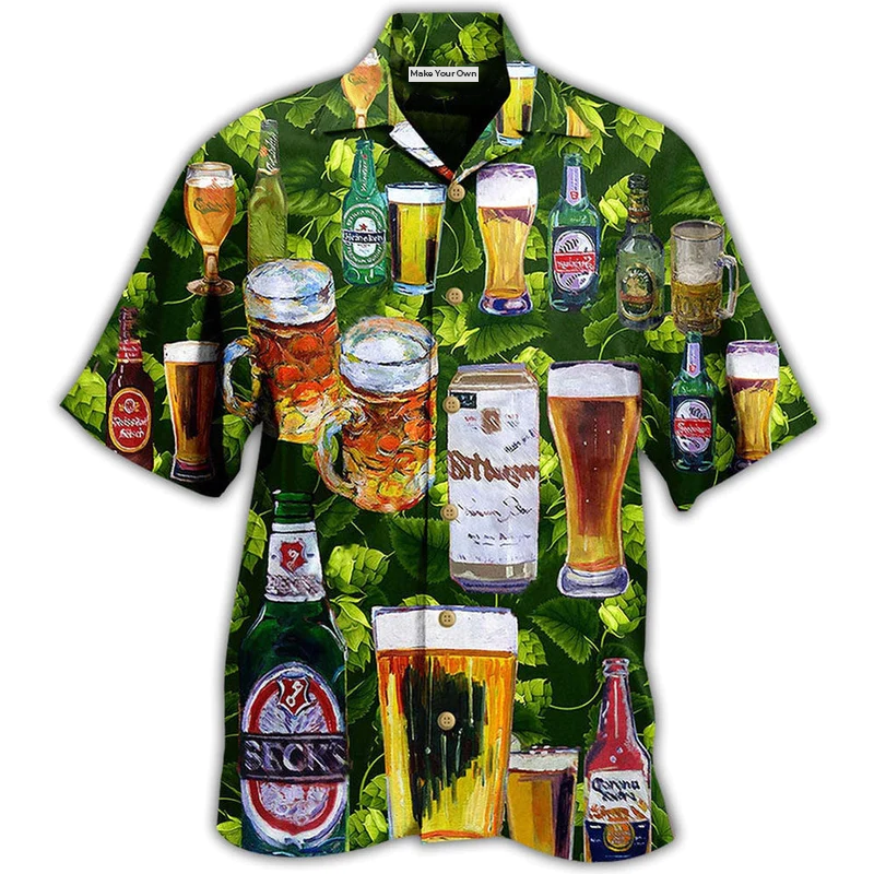 Beer Hawaiian Shirt For Summer Vacation And Beach Travel