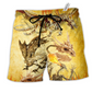 Dragon Skull Love Amazing Life Hawaiian Print Beach Shorts For Weekend Adventures And Comfort