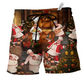 Christmas Food Beach Shorts For Tropical Holidays And Leisure And Relaxation
