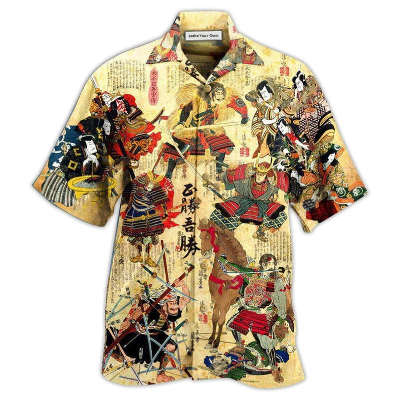 Samurai Perceive Seen Eye Hawaiian Shirt For Summer Events And Casual Outdoor Wear