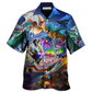 Neon Colorful Dragon Legends Hawaiian Shirt Pattern View For Lightweight Everyday Style