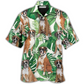 Tropical Dog Boxer Leaf Hawaiian Shirt Artwork Detail For Tropical Trips And Casual Outings