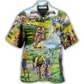 Abstract Watercolor Cycling Golf Hawaiian Shirt For Poolside Relaxation And Sunny Getaways