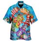 Funny Cat Fish Together Hawaiian Shirt Design View For Resort Travel And Thoughtful Gifting