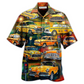 Vintage Classic Car Hawaiian Shirt For Coastal Vacations Warm Weather Events And Daily Style