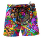 Colorful Music Guitar Beach Shorts For Casual Day Trips And Everyday Comfort