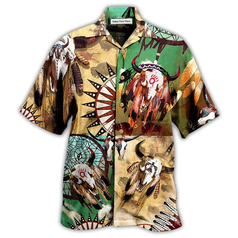 Bohemian American Awesome Spirit Hawaiian Shirt For Poolside Relaxation And Sunny Getaways