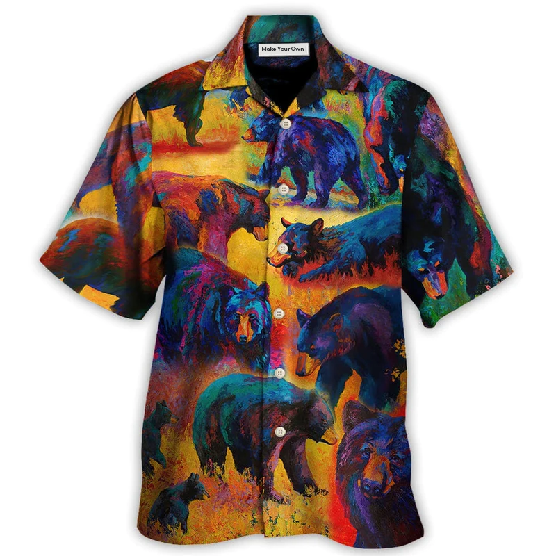 Bear Masters Survival Hawaiian Shirt Artwork View For Coastal Escapes And Resort Style