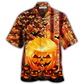 Halloween Great Again Hawaiian Shirt Artwork Detail For Resort Trips And Outdoor Activities