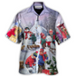 Christmas Creative Pattern Hawaiian Shirt Creative Print View For Vacation Style